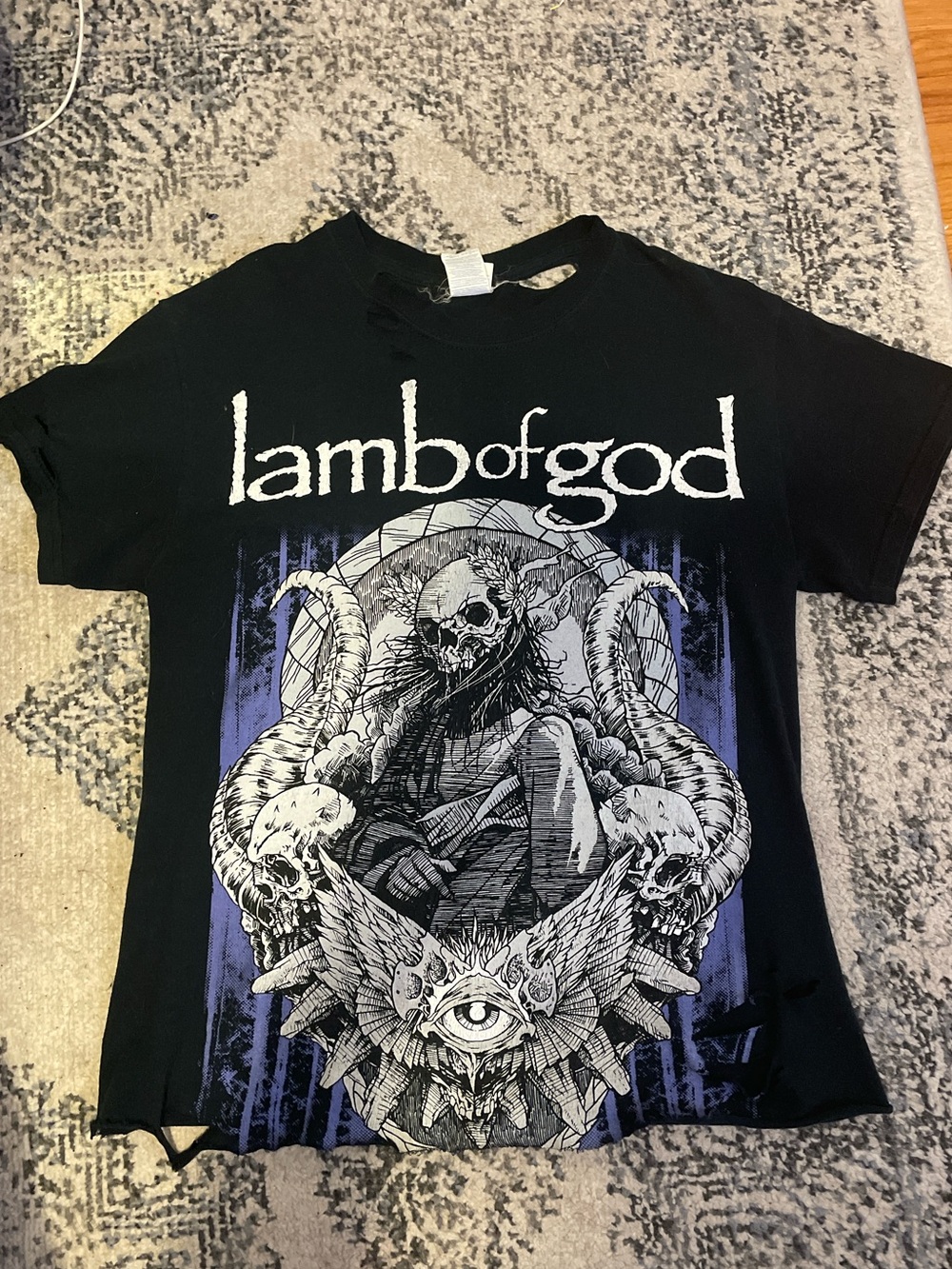 Lamb of God 2015 tour distressed t-shirt